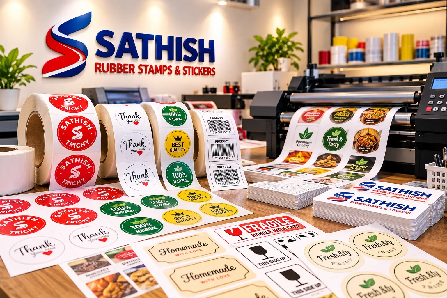 Custom Sticker Printing in Trichy